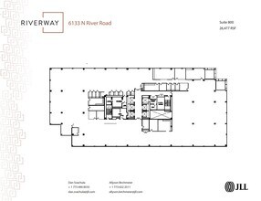 6133 N River Rd, Rosemont, IL for lease Floor Plan- Image 1 of 1