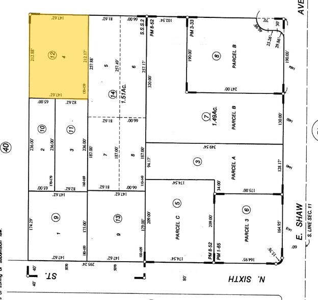 5070 N 6th St, Fresno, CA à vendre - Plan cadastral - Image 3 de 5