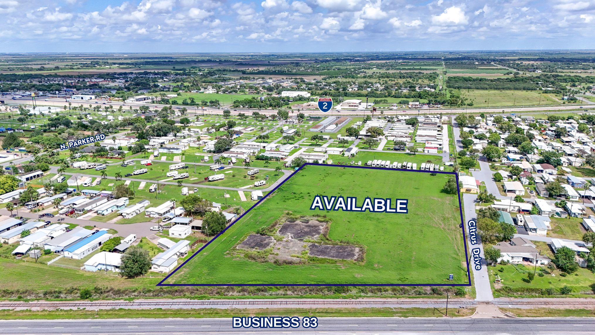 Citrus Drive, La Feria, TX for sale Aerial- Image 1 of 4
