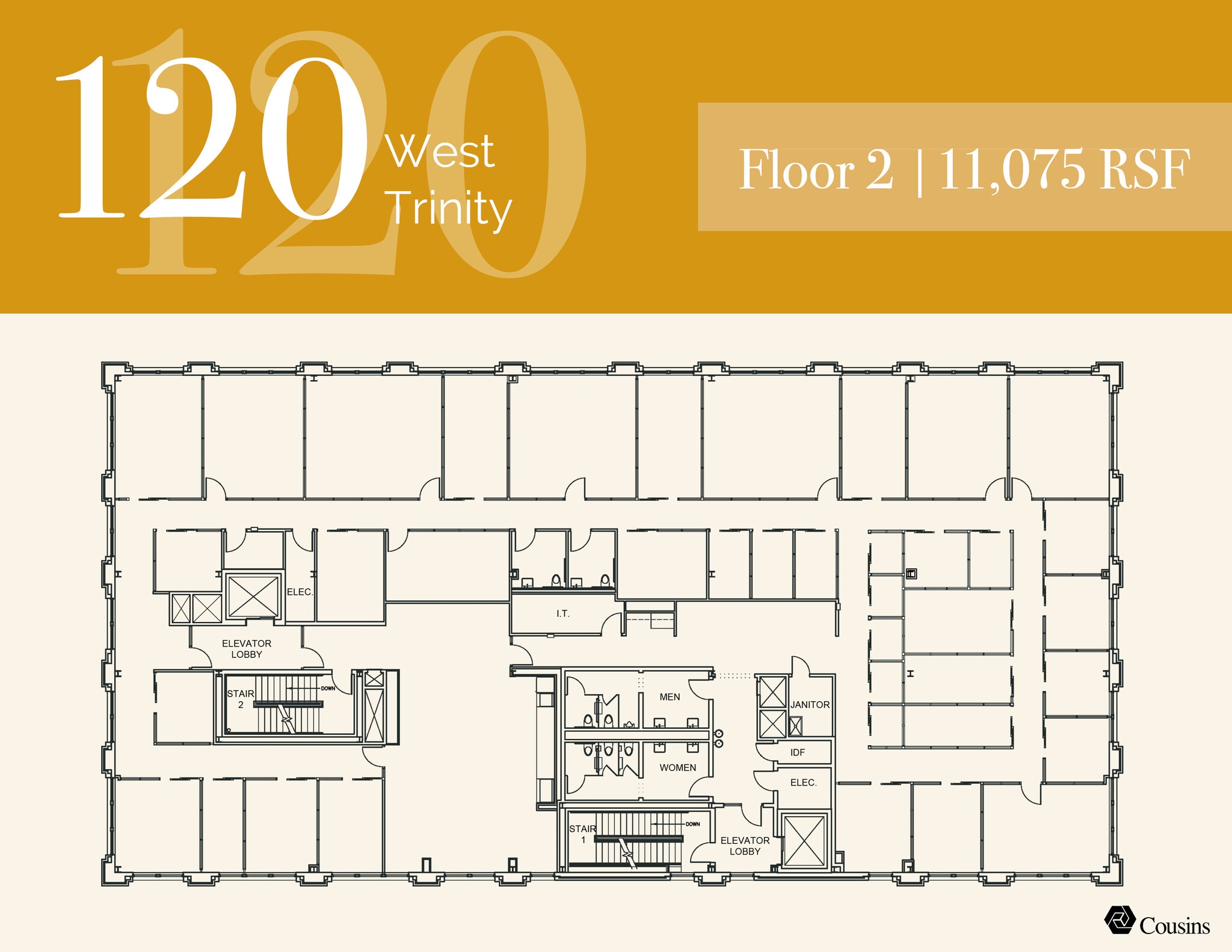 120 W Trinity Pl, Decatur, GA à louer Plan d’étage- Image 1 de 1