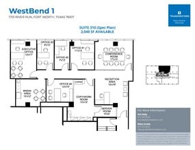 1701 River Run, Fort Worth, TX for lease Floor Plan- Image 1 of 1