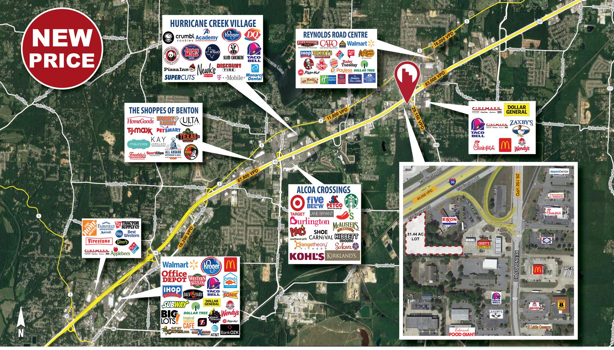 22713 Interstate 30 S, Bryant, AR for sale Aerial- Image 1 of 3