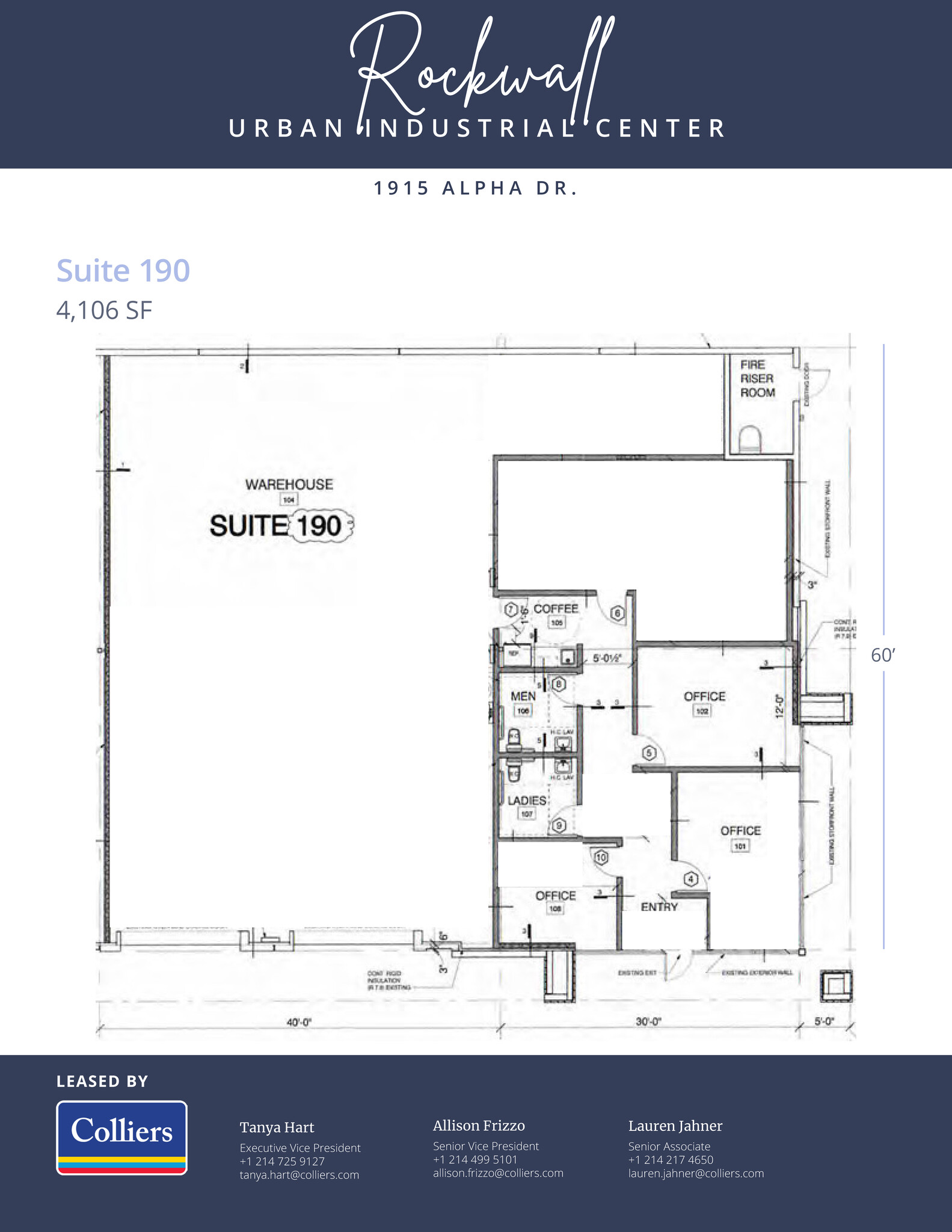 1905-1915 Alpha Dr, Rockwall, TX for lease Floor Plan- Image 1 of 1