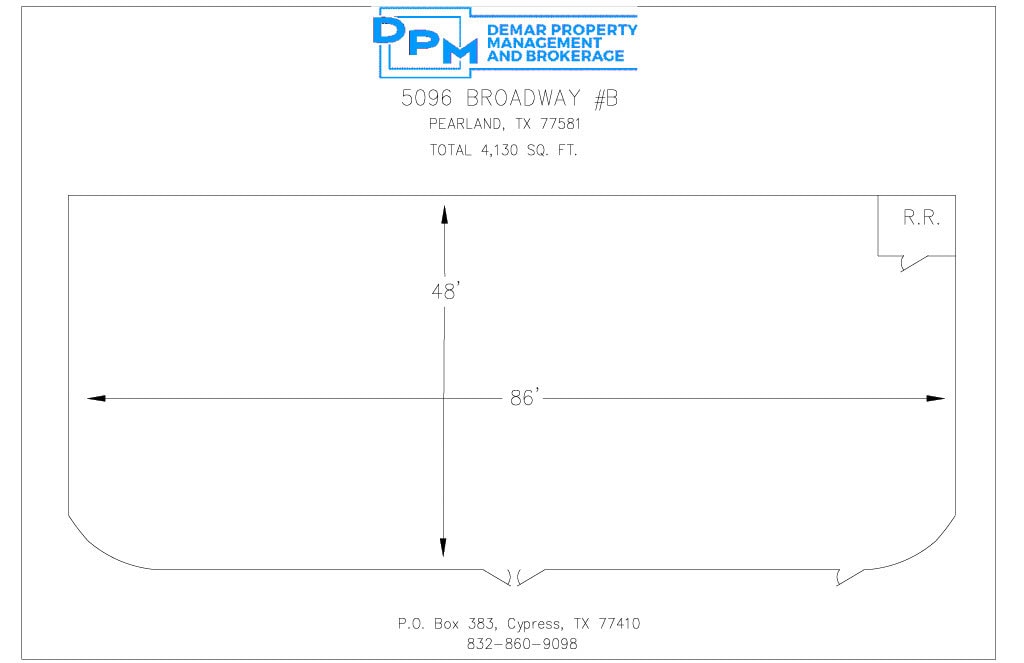 5010-5074 W Broadway St, Pearland, TX à louer Plan d’étage- Image 1 de 1