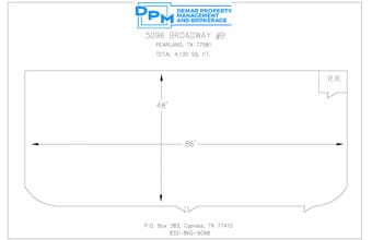 5010-5074 W Broadway St, Pearland, TX à louer Plan d’étage- Image 1 de 1