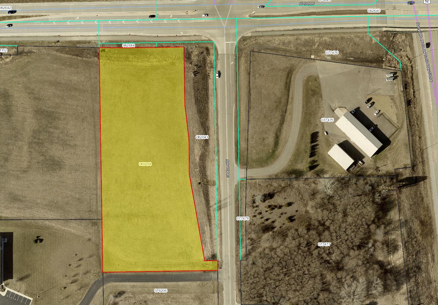 65th Street NW, Rochester, MN for sale Aerial- Image 1 of 4