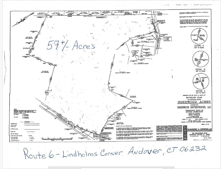 Route 6, Andover, CT à vendre - Plan de site - Image 1 de 1