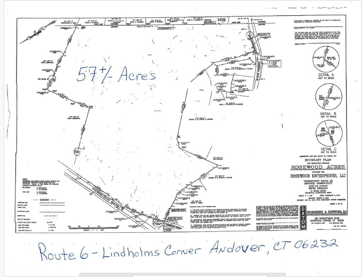 Route 6, Andover, CT à vendre Plan de site- Image 1 de 2