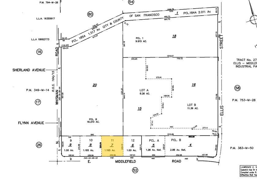 440 E Middlefield Rd, Mountain View, CA à louer - Plan cadastral - Image 2 de 5