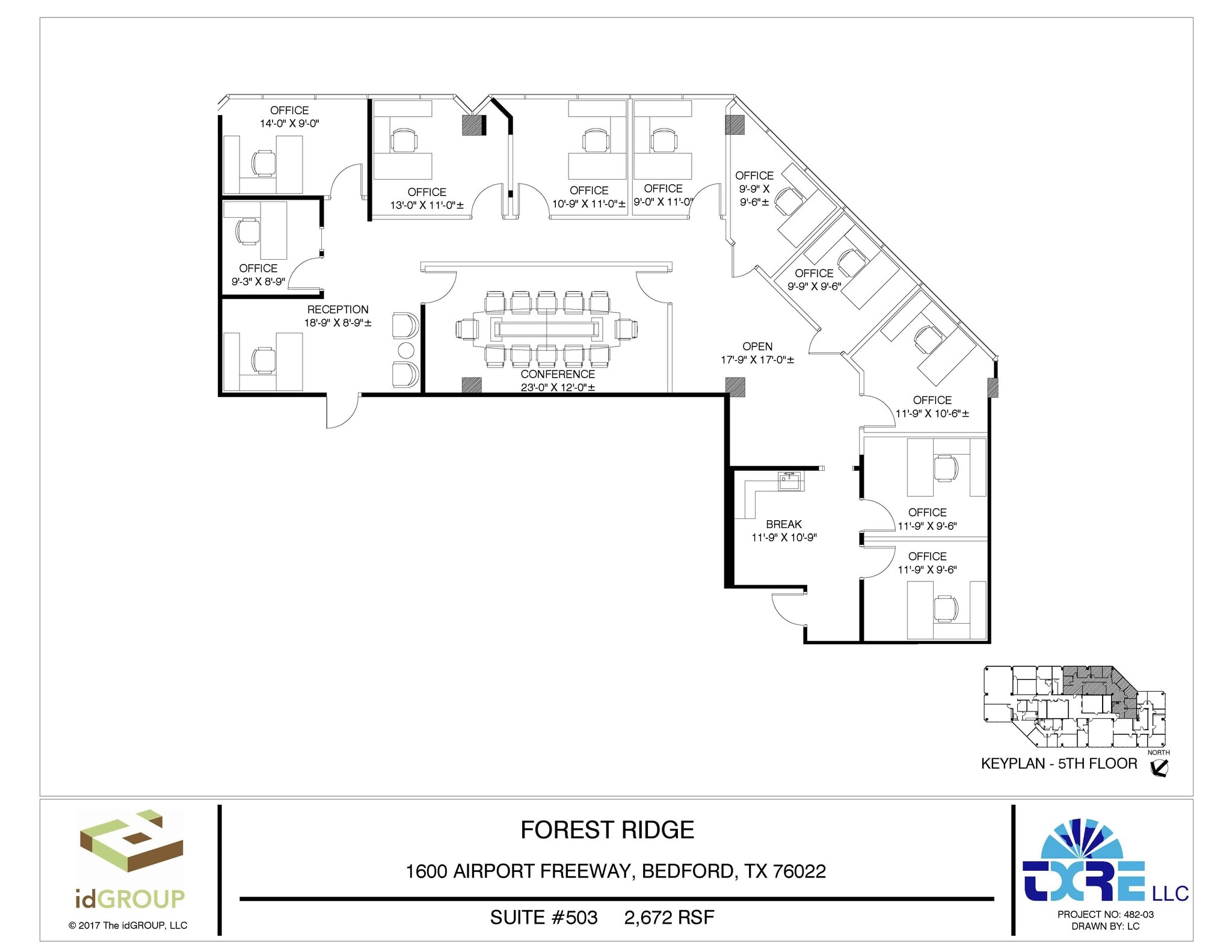 1600 Airport Fwy, Bedford, TX à louer Plan d’étage- Image 1 de 2