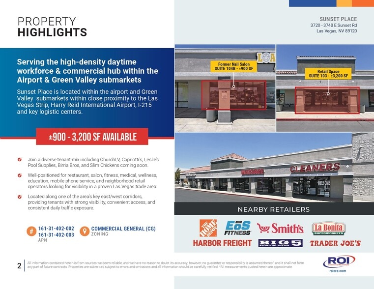 3720-3740 E Sunset Rd, Las Vegas, NV for lease - Building Photo - Image 2 of 9