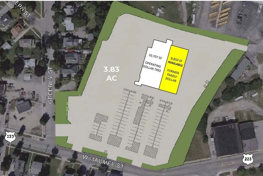 408 W Maumee St, Adrian, MI à vendre - Plan de site - Image 3 de 3