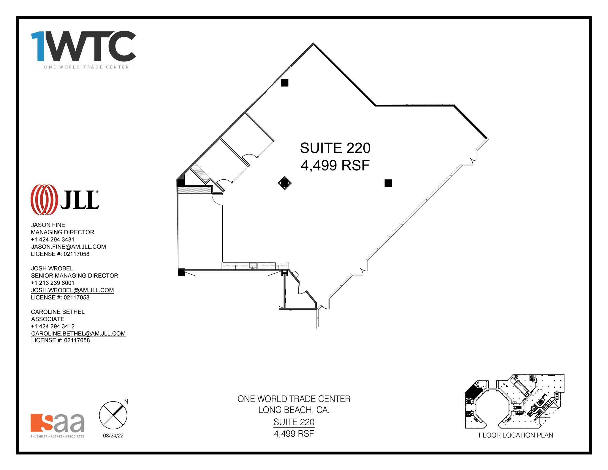 1 World Trade Ctr, Long Beach, CA à louer Plan d  tage- Image 1 de 1