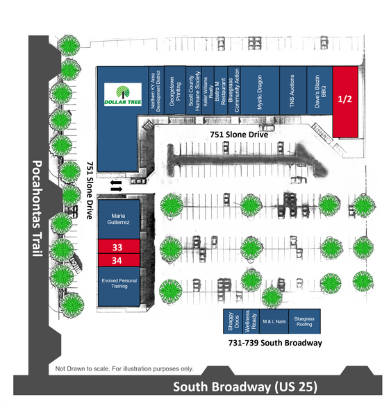 Us 25 Se, Georgetown, KY à louer - Plan de site - Image 2 de 9