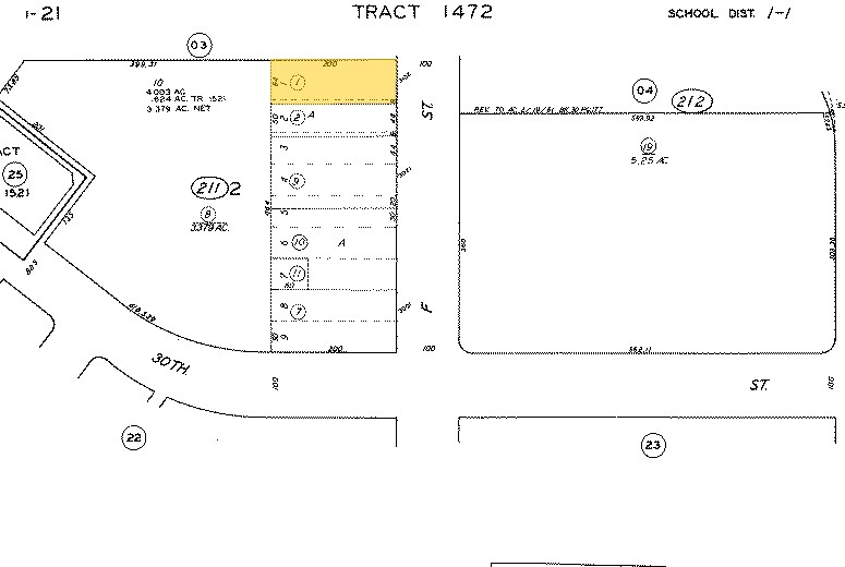 3105 F St, Bakersfield, CA à vendre - Plan cadastral - Image 3 de 3