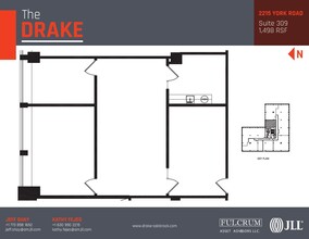 2211-2215 S York Rd, Oak Brook, IL à louer Plan d’étage- Image 1 de 1