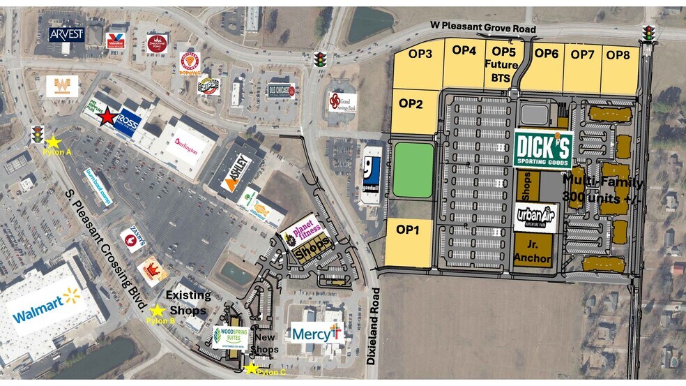 4327 S Pleasant Crossing Blvd, Rogers, AR à louer - Photo du bâtiment - Image 2 de 3