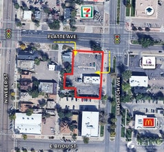 222 N Wahsatch Ave, Colorado Springs, CO - Aerial map view