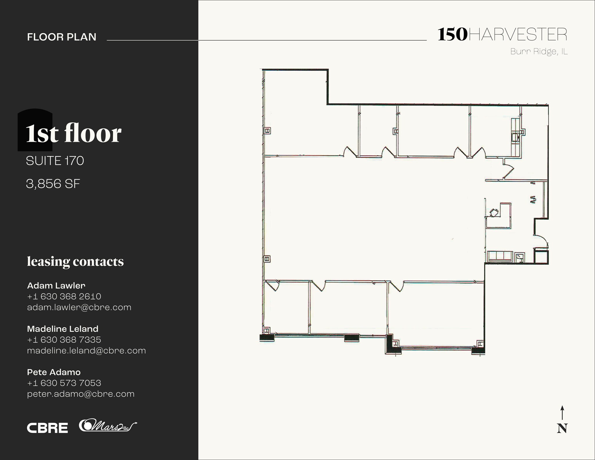 150 Harvester Dr, Burr Ridge, IL for lease Floor Plan- Image 1 of 5