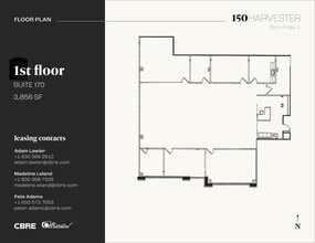 150 Harvester Dr, Burr Ridge, IL for lease Floor Plan- Image 1 of 5