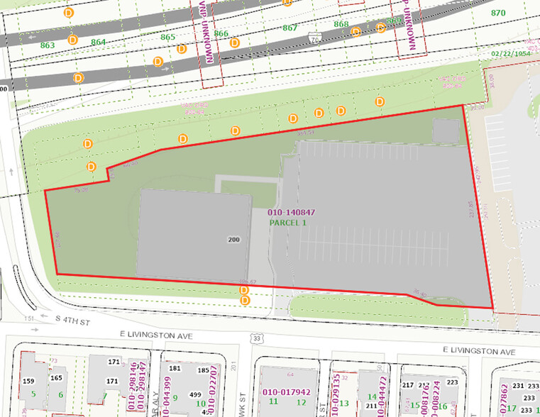 200 E Livingston Ave, Columbus, OH for sale - Plat Map - Image 3 of 4