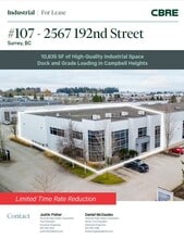 2567 192nd St, Surrey, BC for lease Interior Photo- Image 1 of 3