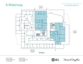 10001 Woodloch Forest Dr, The Woodlands, TX for lease Floor Plan- Image 1 of 1