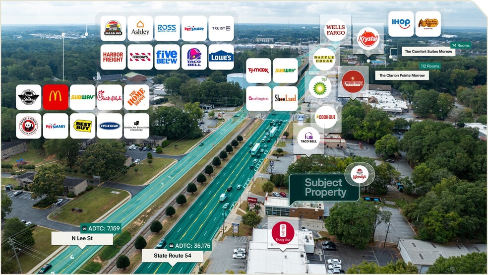 6241 Jonesboro Hwy, Morrow, GA for sale - Aerial - Image 2 of 3