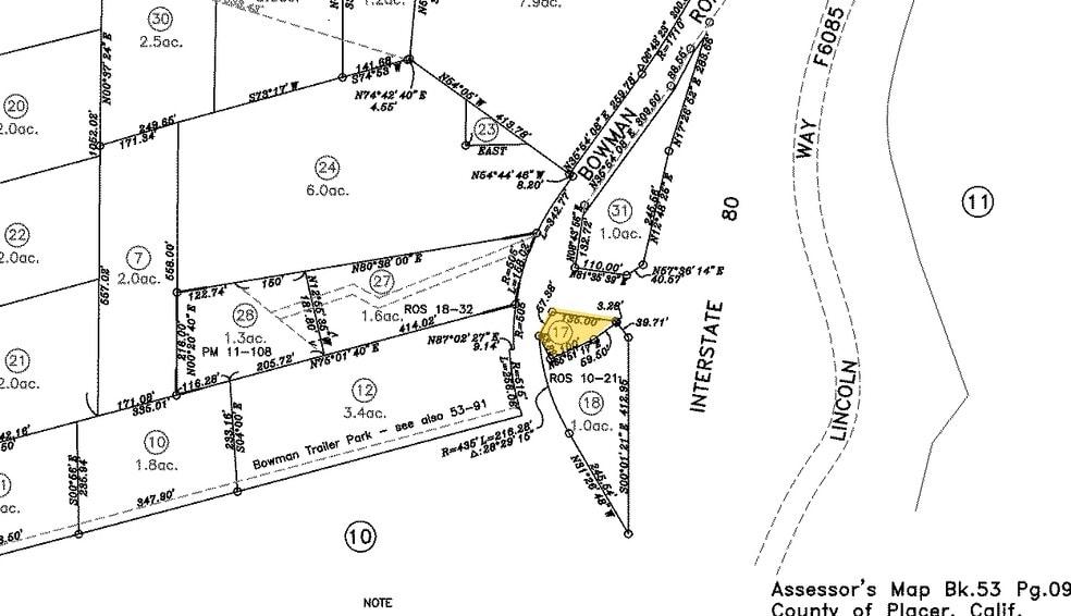 13640 Bowman Rd, Auburn, CA for lease - Plat Map - Image 2 of 3