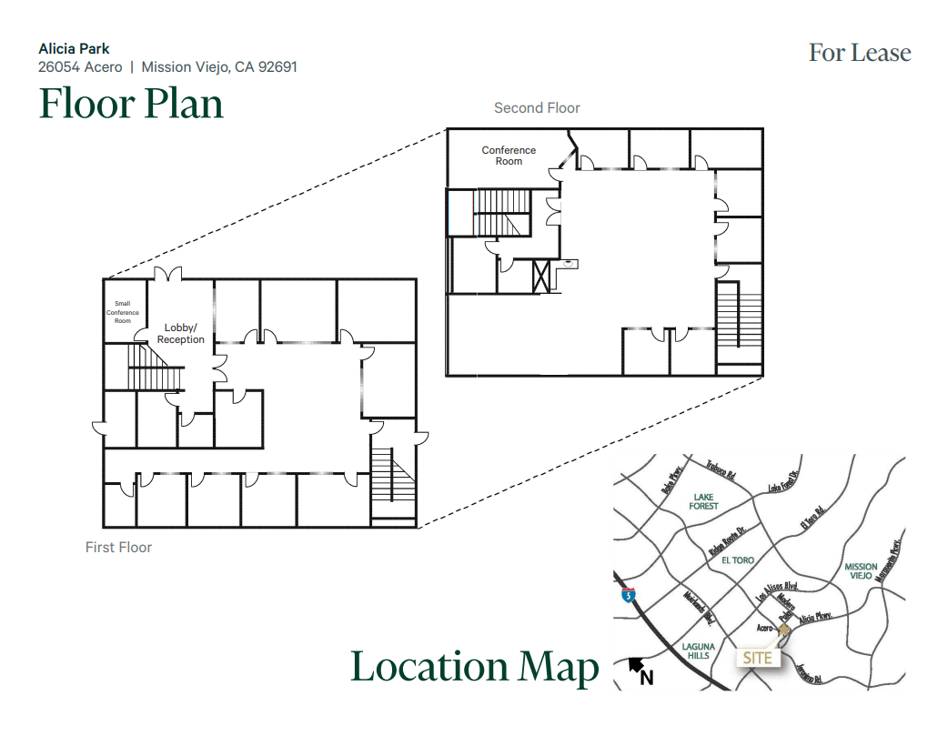 26054 Acero, Mission Viejo, CA for lease Floor Plan- Image 1 of 1