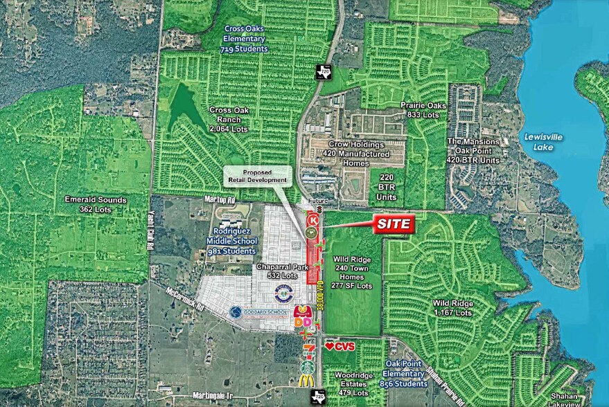 SWC of Martop Rd & FM-720, Oak Point, TX à vendre - Photo du bâtiment - Image 2 de 4