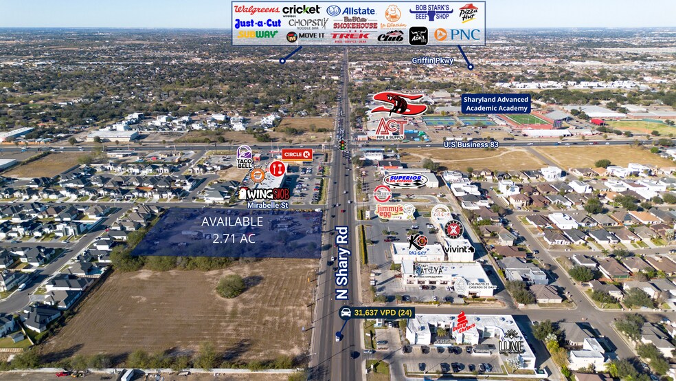 613 N Shary Rd, Mission, TX à vendre - Photo du bâtiment - Image 2 de 12