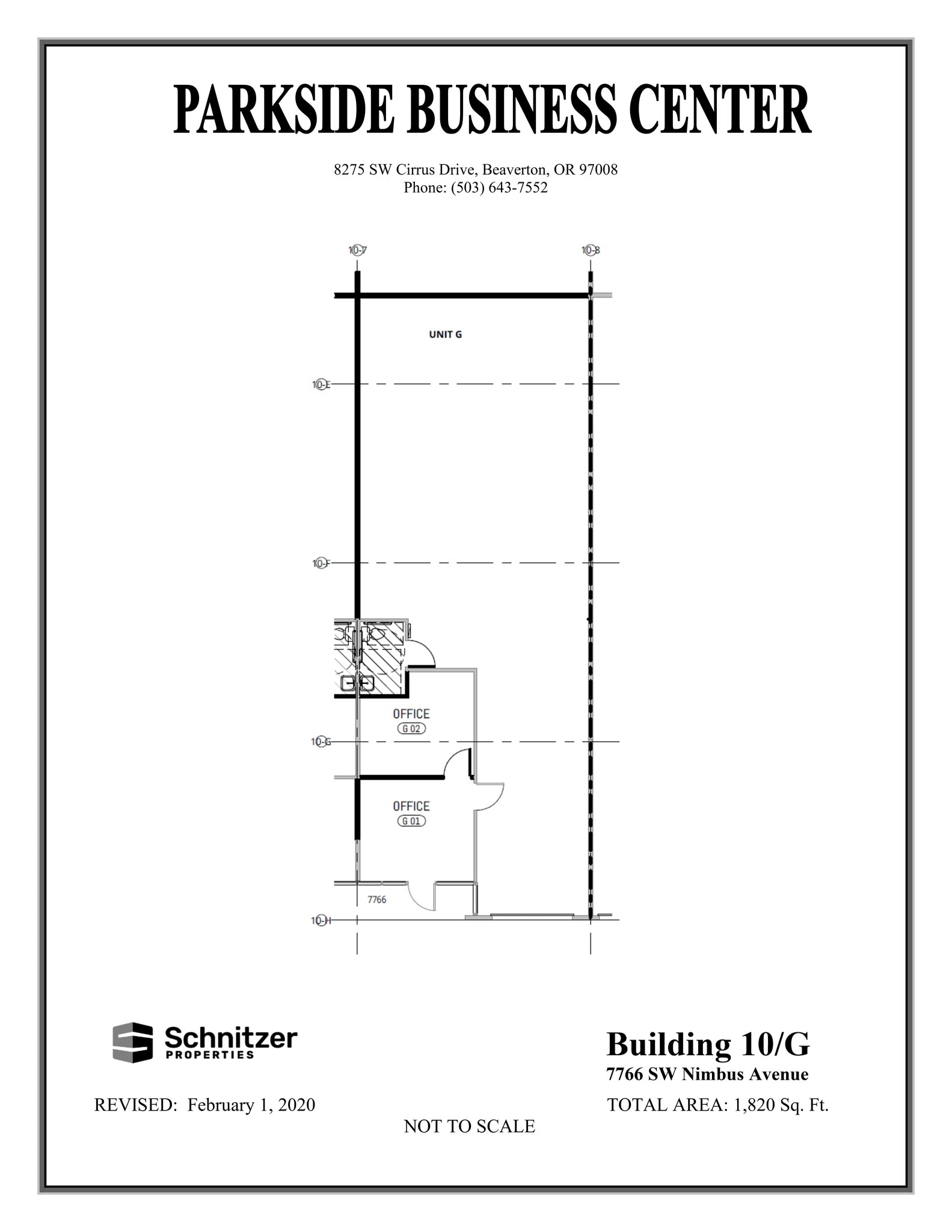 8362-8380 SW Nimbus Ave, Beaverton, OR for lease Site Plan- Image 1 of 1