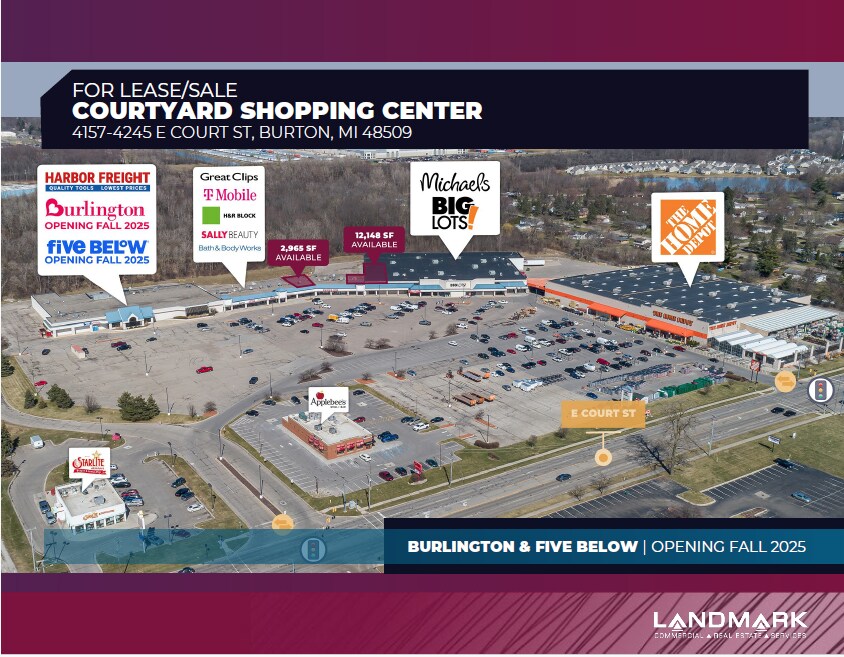 4157-4245 E Court St, Burton, MI à vendre Photo du bâtiment- Image 1 de 25