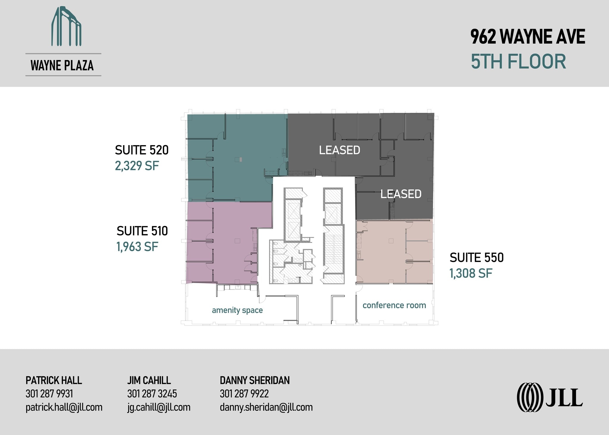 962 Wayne Ave, Silver Spring, MD à louer Plan d’étage- Image 1 de 2