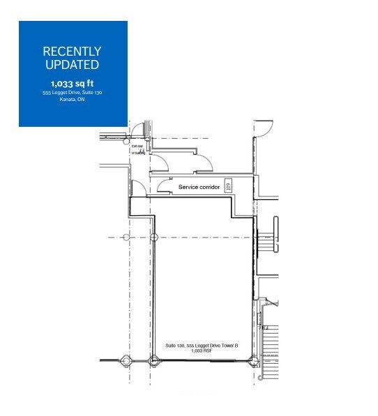 555 Legget Dr, Ottawa, ON à louer Plan d’étage- Image 1 de 1