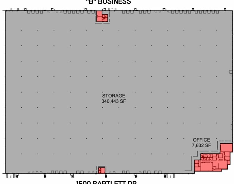 1500-1510 Bartlett Dr, Manchester, PA à louer - Plan d’étage - Image 2 de 2