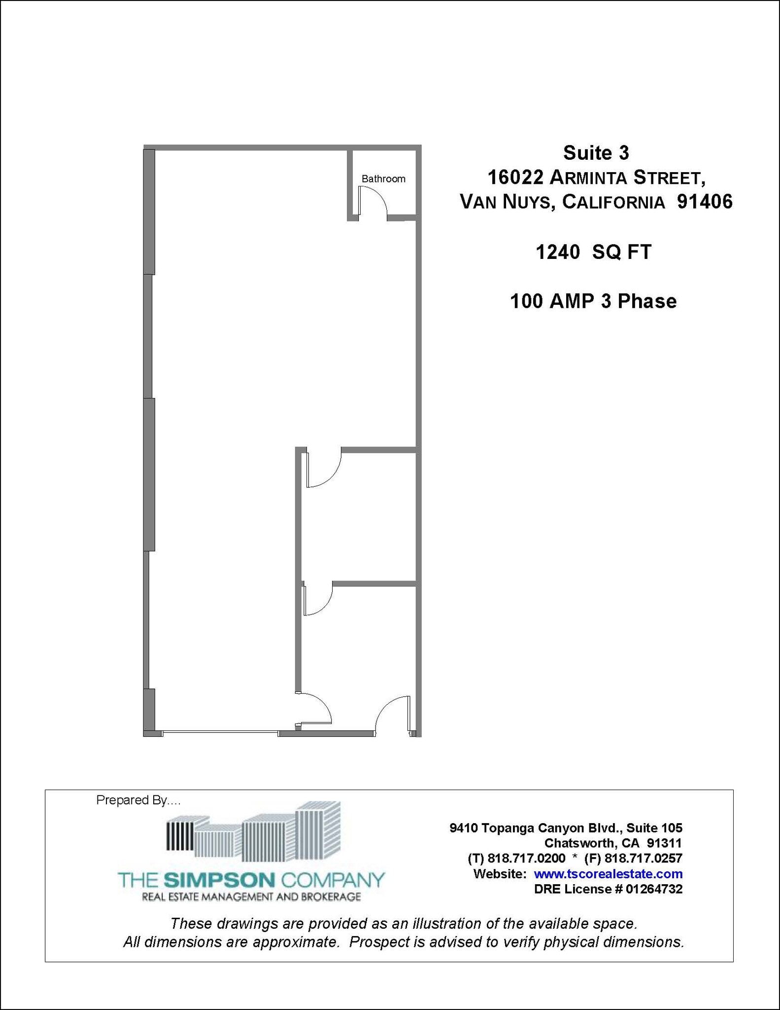 16022 Arminta St, Van Nuys, CA for lease Floor Plan- Image 1 of 1