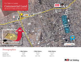 1380 W Picacho Ave, Las Cruces, NM - aerial  map view