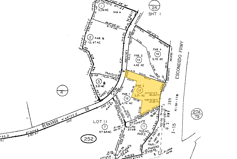 16745 W Bernardo Dr, San Diego, CA for lease - Plat Map - Image 2 of 8