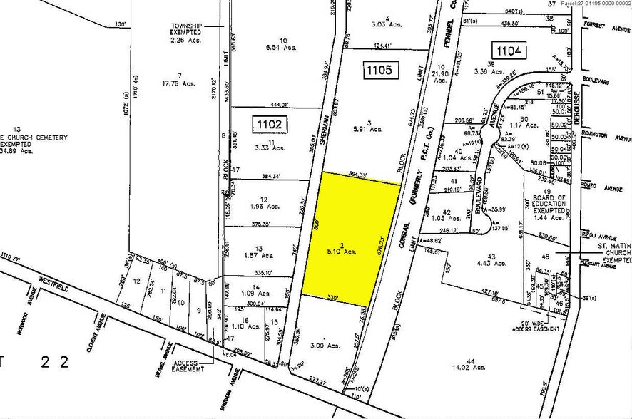 1650 Sherman Ave, Pennsauken, NJ à vendre - Plan cadastral - Image 2 de 10