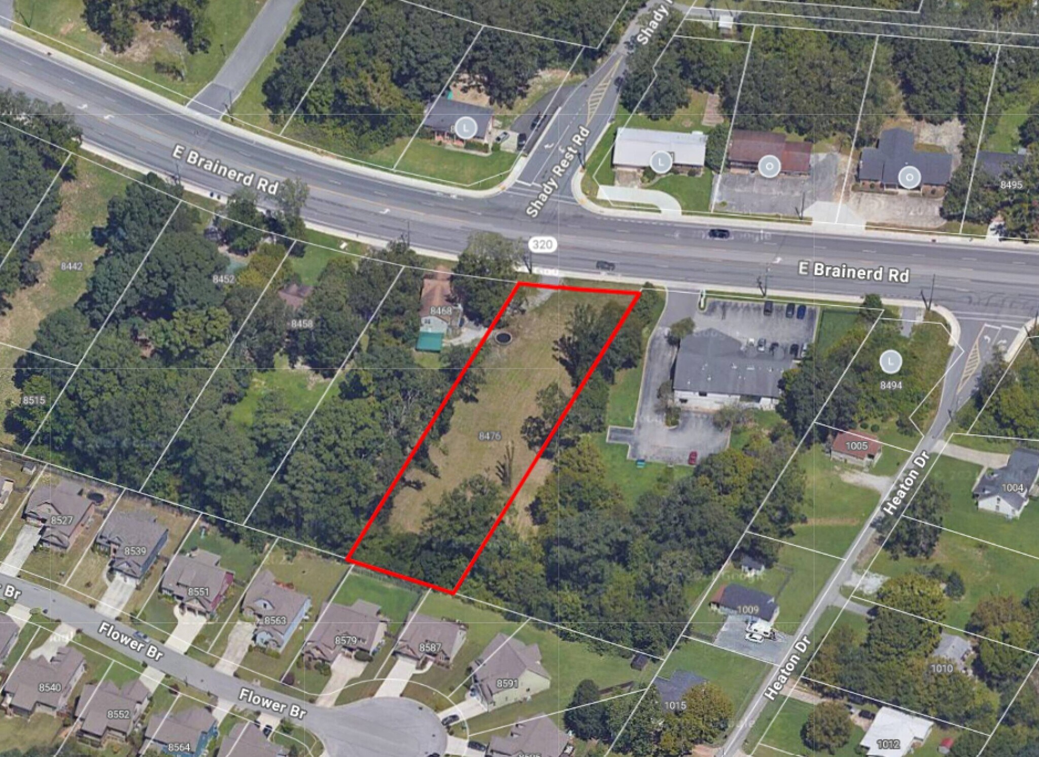 8476 E Brainerd Rd, Chattanooga, TN à vendre Aérien- Image 1 de 4