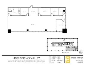 4201 Spring Valley Rd, Dallas, TX à louer Plan de site- Image 2 de 3