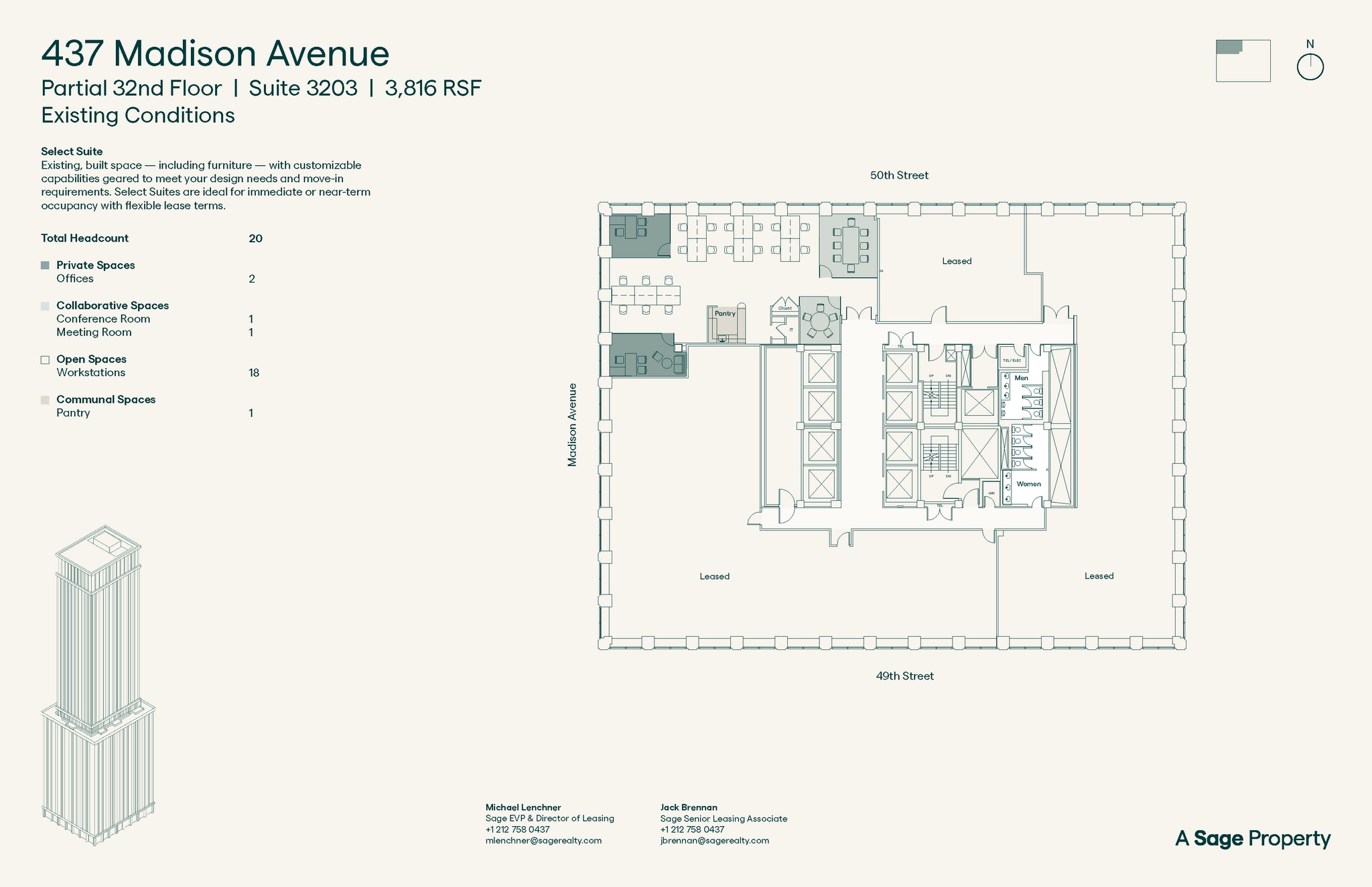 437 Madison Ave, New York, NY à louer Plan d’étage- Image 1 de 1