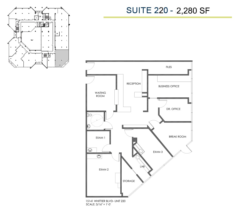 15141 Whittier Blvd, Whittier, CA à louer Plan de site- Image 1 de 1