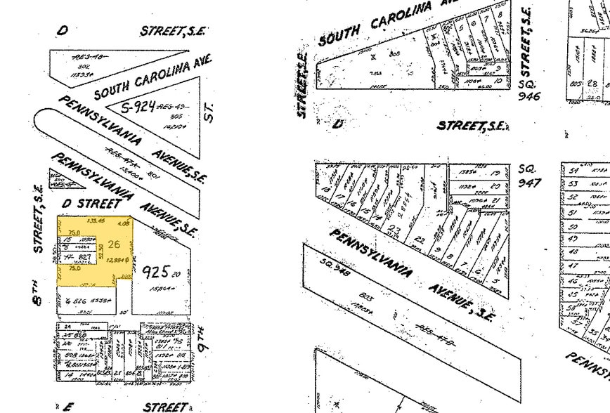 801 Pennsylvania Ave SE, Washington, DC for lease - Plat Map - Image 2 of 35