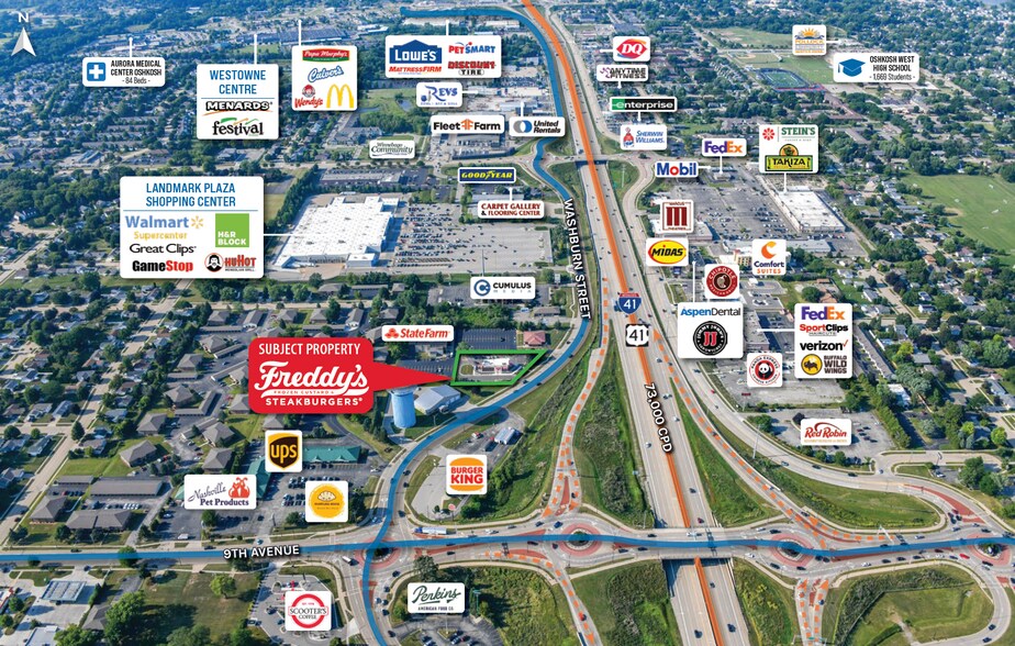 525 S Washburn St, Oshkosh, WI à vendre - Photo du bâtiment - Image 3 de 5