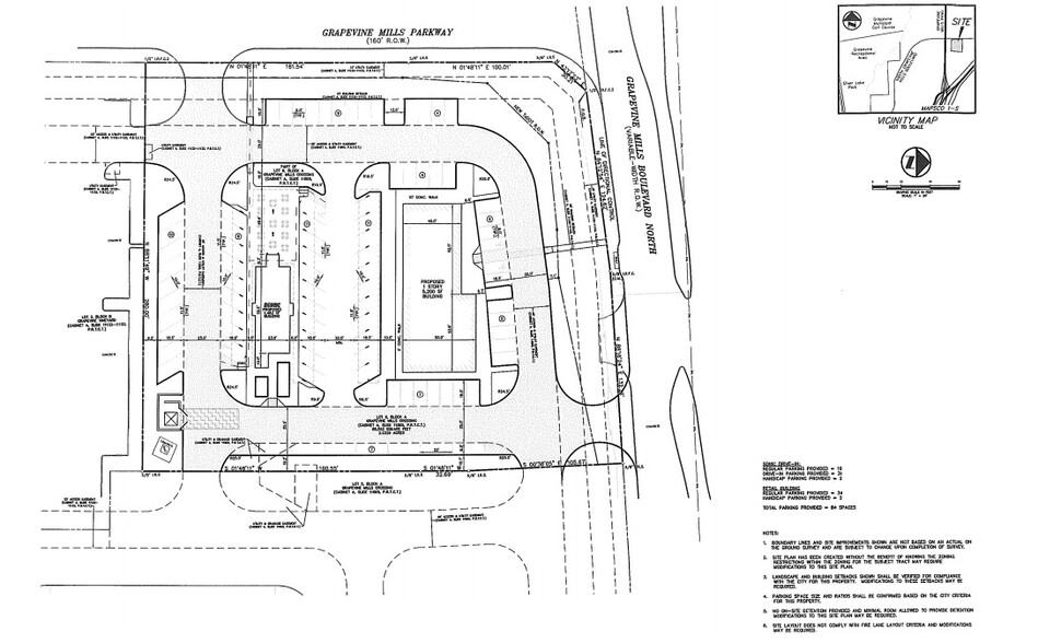 3500 N Grapevine Mills Blvd, Grapevine, TX for lease - Site Plan - Image 2 of 4