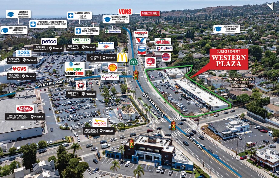 29105-29115 S Western Ave, Rancho Palos Verdes, CA à vendre - Photo du bâtiment - Image 3 de 6