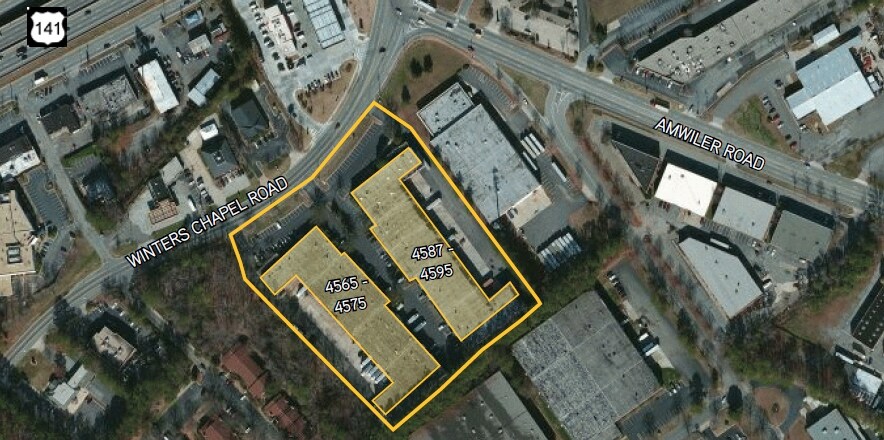4587-4595 Winters Chapel Rd, Atlanta, GA à louer - Photo du bâtiment - Image 2 de 4
